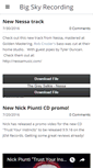 Mobile Screenshot of bigskyrecording.com